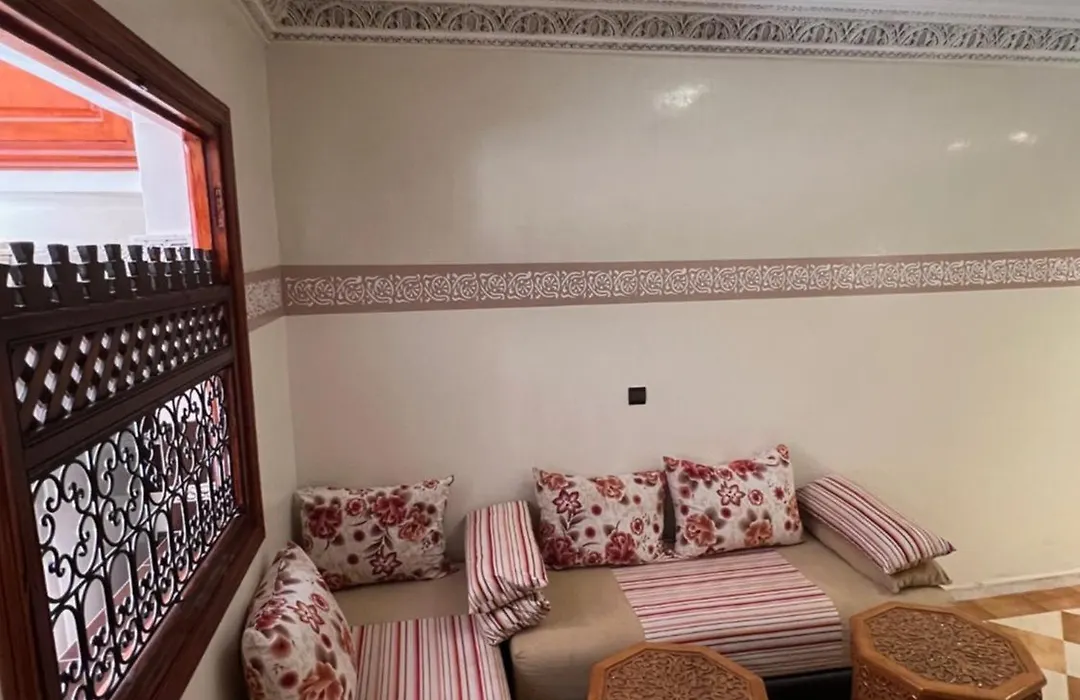 Charmant appartement spacieux avec cour fleurie et Hammam à Targa Marrakech-1