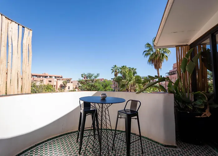 Elegant Appartement Avec Terrasse Au Coeur Gueliz Marrakesh, Morocco