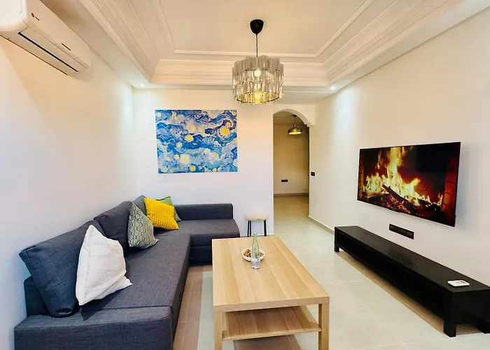 Majorelle Elegance - Parking - Balcon - 2Br